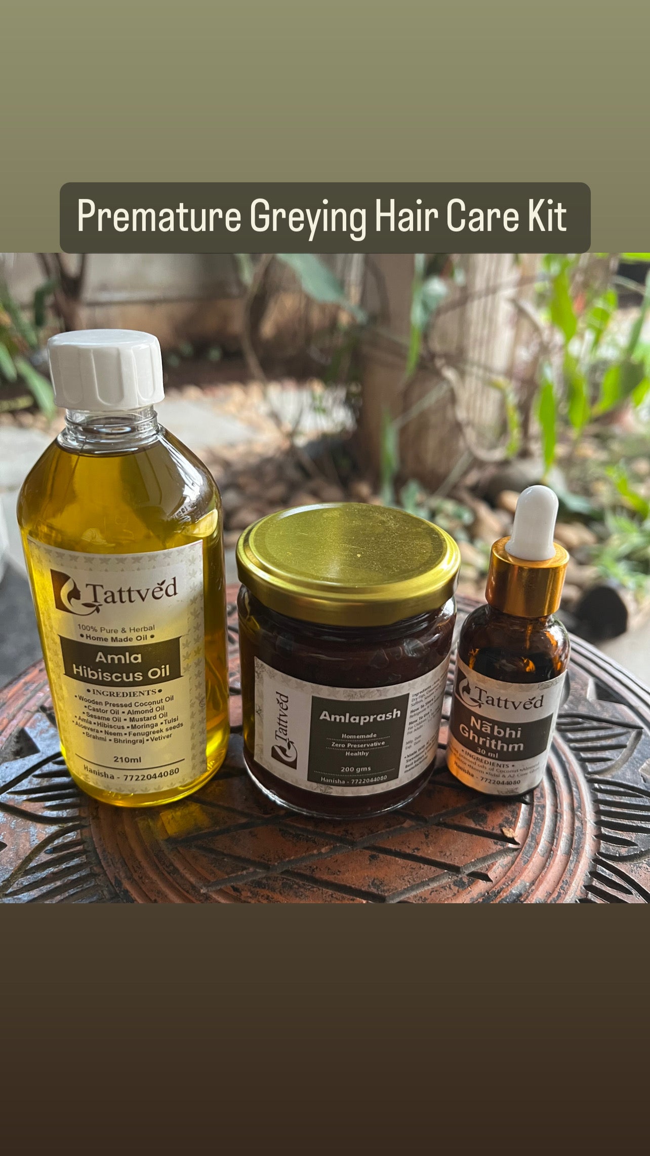 Premature Grey Hair Care Kit